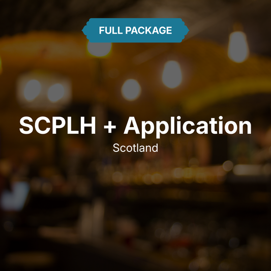 Scotland - Personal Licence Course + Application Service (Full Package)